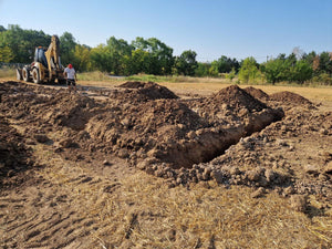 Construction de maison dans le département d'Ilfov, traçage et excavation de la fondation thumbnail