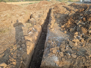 Construction de maison dans le département d'Ilfov, traçage et excavation de la fondation thumbnail