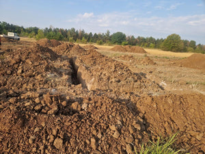 Construction de maison dans le département d'Ilfov, traçage et excavation de la fondation thumbnail