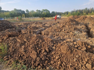 Construction de maison dans le département d'Ilfov, traçage et excavation de la fondation thumbnail