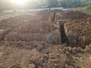 Construction de maison dans le département d'Ilfov, traçage et excavation de la fondation thumbnail