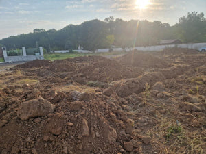 Construction de maison dans le département d'Ilfov, traçage et excavation de la fondation thumbnail