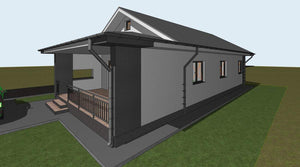Excavation et coulage de béton pour la fondation d'une maison métallique de plain-pied dans le département d'Ilfov thumbnail