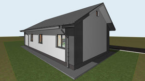 Excavation et coulage de béton pour la fondation d'une maison métallique de plain-pied dans le département d'Ilfov thumbnail