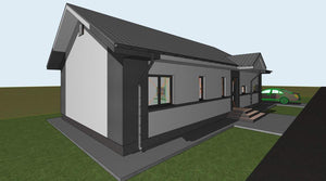 Montage de poutres de fondation pour la construction d'une maison en métal de 106 mètres carrés thumbnail