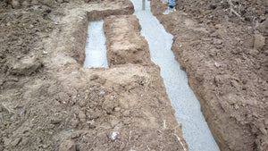 Construction d'une maison en métal de 162 mètres carrés à Snagov, coulée de la semelle de fondation thumbnail