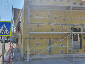 Construction d'une maison en métal de 191 mètres carrés, achèvement de l'isolation thermique des façades thumbnail