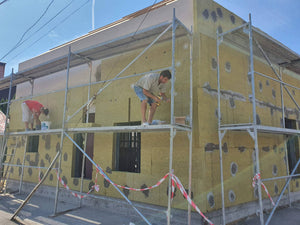 Construction d'une maison en métal de 191 mètres carrés, achèvement de l'isolation thermique des façades thumbnail