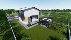 Fondation pour la maison en métal, compactage et préparation de la coulée de la dalle au-dessus du sol thumbnail