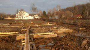 Construction de la fondation pour une maison sur structure métallique à Saftica thumbnail