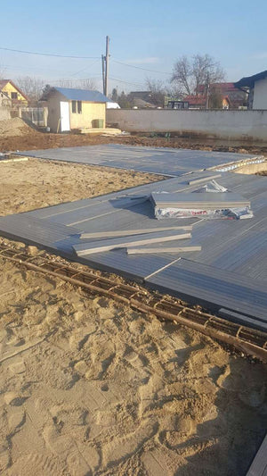 Construction de la fondation pour une maison sur structure métallique à Saftica thumbnail
