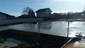 Construction de la fondation pour une maison sur structure métallique à Saftica thumbnail