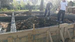 Construction de la fondation pour une maison de plain-pied de 115 mètres carrés, projet clé en main de maison en métal à Craiova thumbnail
