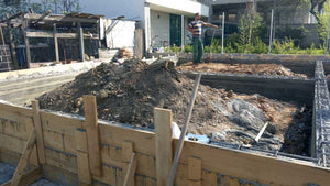 Construction de la fondation pour une maison de plain-pied de 115 mètres carrés, projet clé en main de maison en métal à Craiova thumbnail