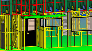 Construction d'un hangar de 240 mètres carrés, montage de la structure métallique thumbnail