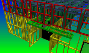 Construction d'un hangar de 240 mètres carrés, montage de la structure métallique thumbnail