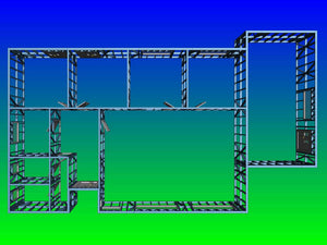 Construction d'un hangar de 240 mètres carrés, montage de la structure métallique thumbnail