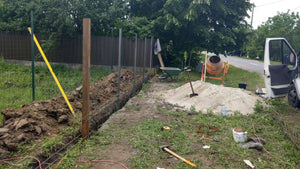 Construction de la base de la fondation pour le modèle de clôture GA06 thumbnail