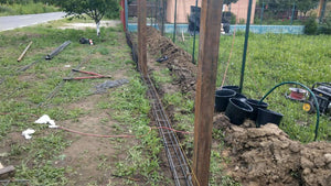 Construction de la base de la fondation pour le modèle de clôture GA06 thumbnail