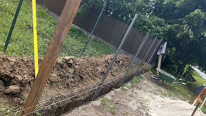 Construction de la base de la fondation pour le modèle de clôture GA06 thumbnail