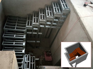 Construction d'un escalier intérieur pour le sous-sol d'une halle métallique
 thumbnail