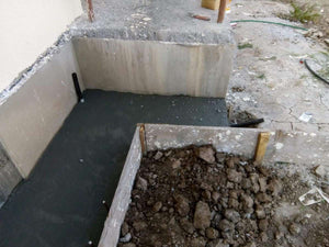 Construction de trottoirs périphériques pour un projet de maison à Saftica thumbnail