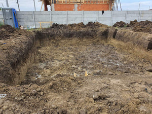 Construction d'une villa de 420 mètres carrés à Ilfov, excavation de la fondation et couche capillaire thumbnail