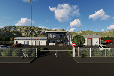 Construction Bâtiment Métallique Commercial à 1 Étage 005 - modèle de bâtiment photo 1