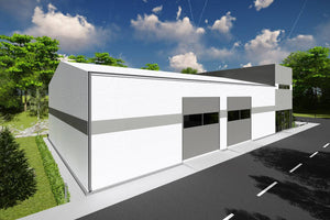 Construction Hangar Metallique Industriel de 2 Niveaux 002 - photo modèle de hangar 1 thumbnail