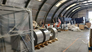Découpe et pré-assemblage en usine de la maison sur structure métallique de plain-pied de 53 mètres carrés thumbnail