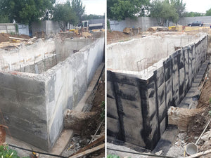 Démoulage des murs périphériques du sous-sol et imperméabilisation pour le projet de halle de 240 mètres carrés thumbnail