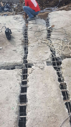 Démolition pour la consolidation du sous-sol existant de la construction de la halle de 240 mètres carrés thumbnail