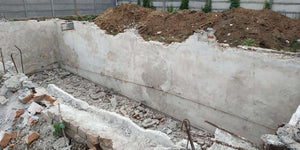 Démolition pour la consolidation du sous-sol existant de la construction de la halle de 240 mètres carrés thumbnail