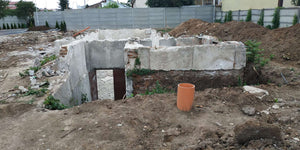 Démolition pour la consolidation du sous-sol existant de la construction de la halle de 240 mètres carrés thumbnail