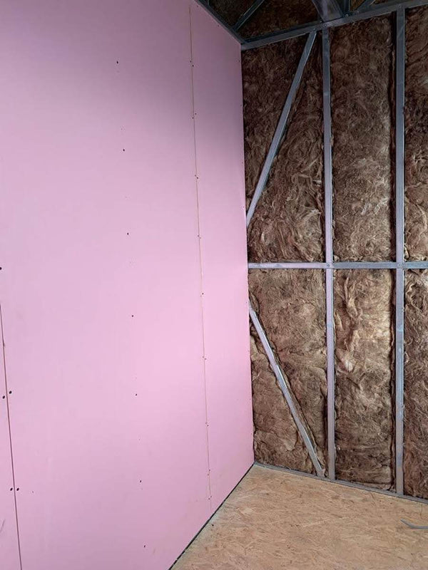 Detaliu imbinare placi gips carton antifoc pe structura metalica