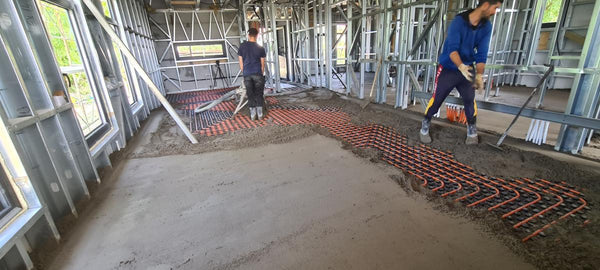 Detaliu uniformizare sapa in procesul de turnare peste tevi de incalzire cu agent termic