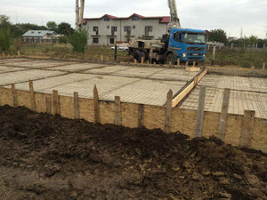 Construction de la fondation pour un projet de maison sur structure métallique de 294 mètres carrés thumbnail