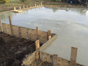 Construction de la fondation pour un projet de maison sur structure métallique de 294 mètres carrés thumbnail