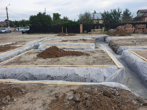 Fondation pour le projet de maison en briques de 386 mètres carrés à Bucarest thumbnail
