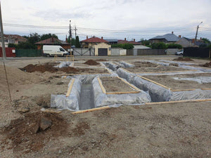 Fondation pour le projet de maison en briques de 386 mètres carrés à Bucarest thumbnail