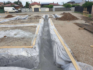 Fondation pour le projet de maison en briques de 386 mètres carrés à Bucarest thumbnail