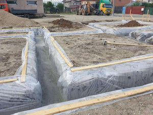 Fondation pour le projet de maison en briques de 386 mètres carrés à Bucarest thumbnail