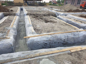 Fondation pour le projet de maison en briques de 386 mètres carrés à Bucarest thumbnail