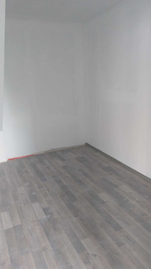 Ponçage des murs, des plafonds et application d'une couche d'apprêt avec du mastic pour le projet de maison. thumbnail