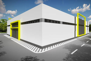 Construction Hangar Métallique Industriel à 3 Niveaux 001 - modèle de hangar image 3 thumbnail