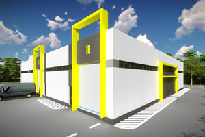 Construction Hangar Métallique Industriel à 3 Niveaux 001 - modèle de hangar image 4 thumbnail