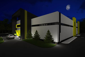 Construction Hangar Métallique Industriel à 3 Niveaux 001 - modèle de hangar image 5 thumbnail