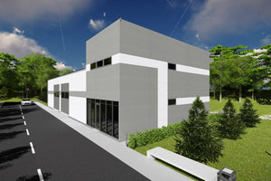 Construction Hangar Metallique Industriel de 2 Niveaux 002 - photo modèle de hangar 4 thumbnail