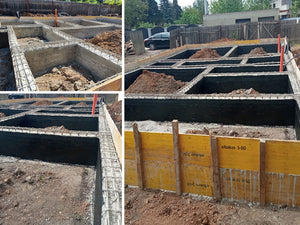 Imperméabilisation intérieure des poutres de fondation pour la maison de plain-pied en métal thumbnail