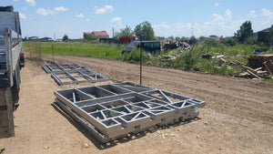 Imperméabilisation de la fondation et préparation pour le montage de la structure métallique thumbnail
